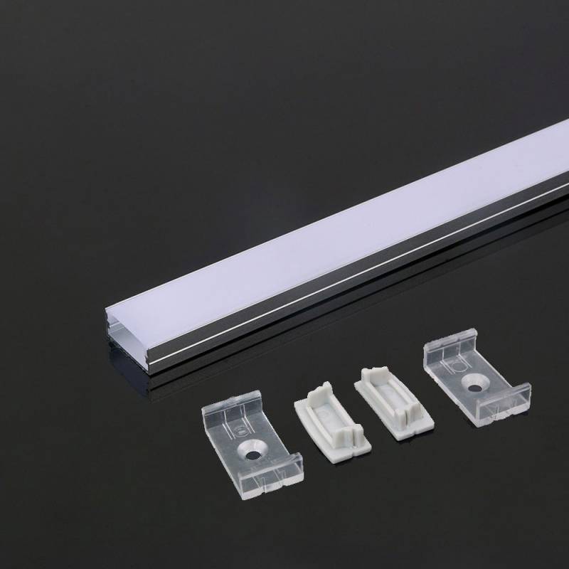 Monteringssæt - Led-Stribe, 2000x23,5x10mm, Sølv - V-Tac