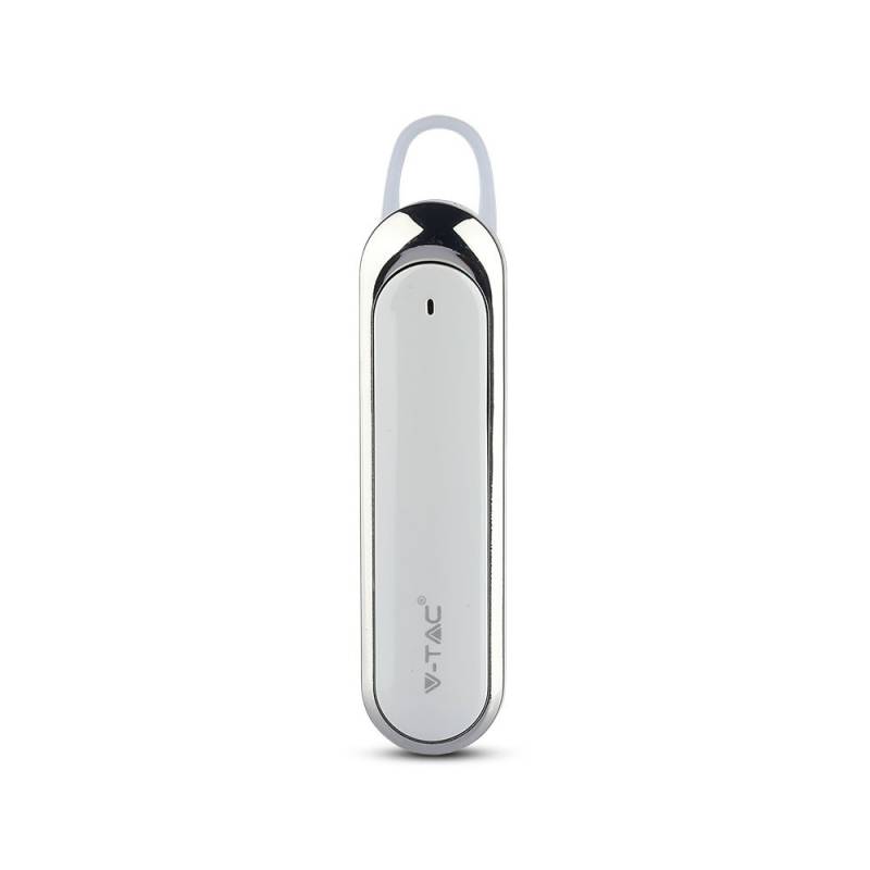 Bluetooth Headset - 170mah Batteri, Hvid - V-Tac