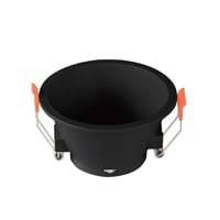 Downlight, Blænder Ikke, Uden Lyskilde - Hul: ø8,3 Cm, Mål: ø9,3 Cm, Sort, Vælg Mr16 Eller Gu10 Fatning - Fatning : Uden Fatning