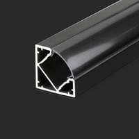 Monteringssæt - Diffuser Til Led-Stribe, 2000x19x19mm, Sort - V-Tac