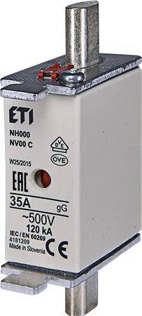 Sikring Nh000, 35a Gg, 500v - Eti