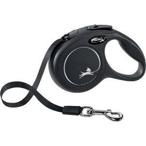 Flexi Hundesnor New Classic Bånd Xs, 3m, 12kg - Sort