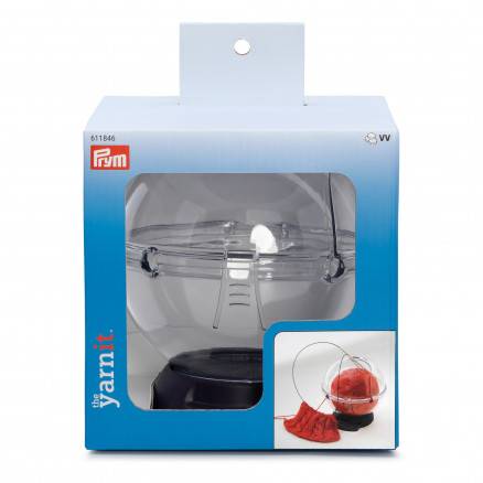 Prym Ergo Garnholder/Garnskål Plastik Gennemsigtig/Lilla 15cm ø14,5cm