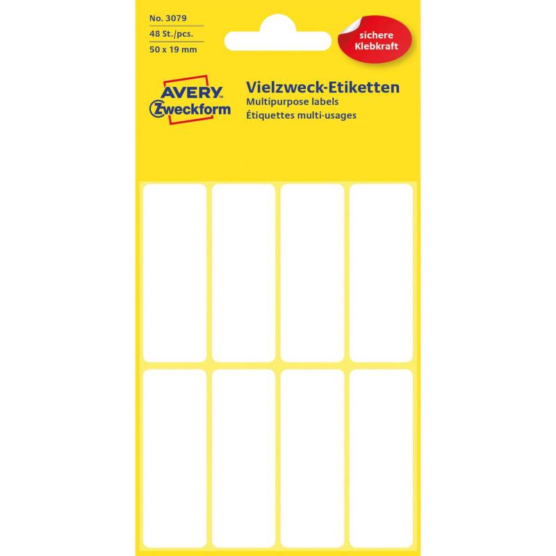 Avery Manuel Etiket 50x19mm (48)