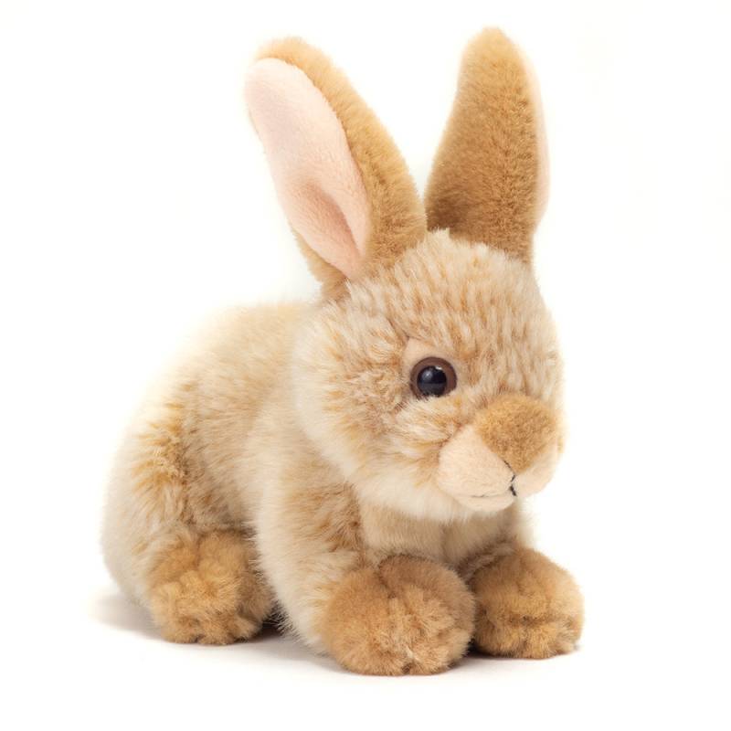 Kanin Siddende, Beige, 18 Cm, Teddy Hermann