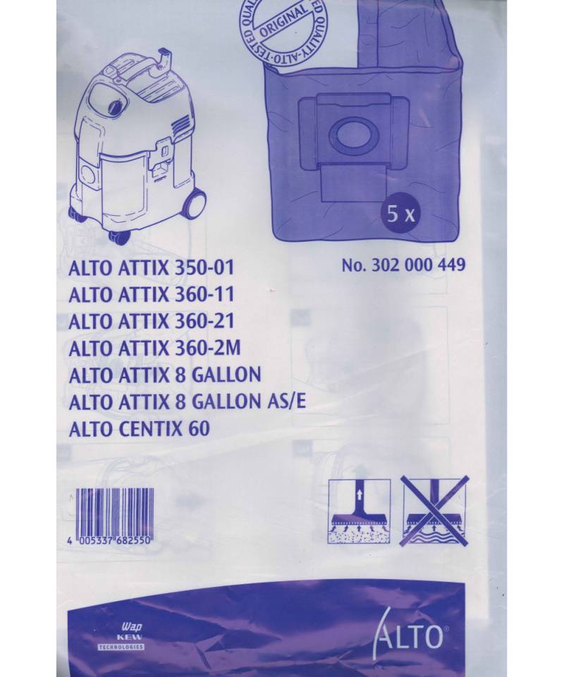 Nilfisk-Alto Støvsugerposer Papir 5 Stk Til Attix 3