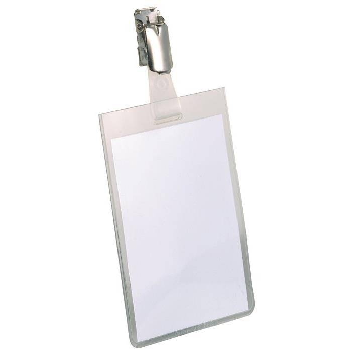 Navneskilt M/Stropklemme 90x60mm 25 Stk.