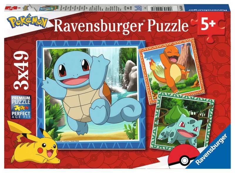 Ravensburger - Pokémon 3x49p - 05586 Puslespil - Geekd.dk