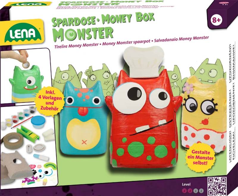 Lena Monster Sparegris Gør-Det-Selv Sæt