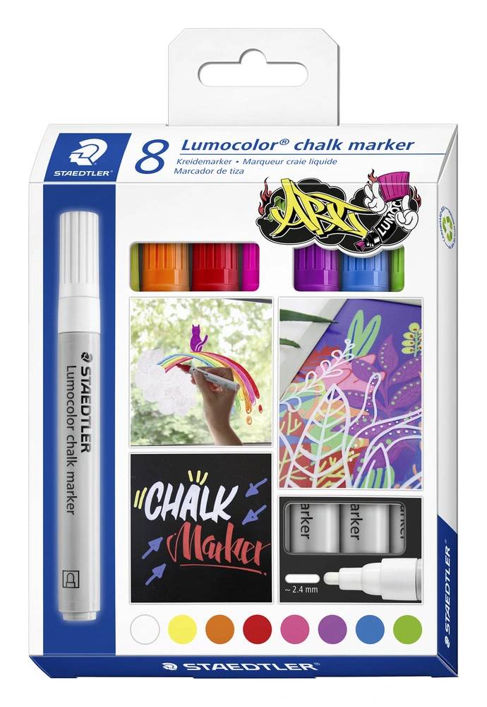 Lumocolor Kridtmarker 8 Stk. - Staedtler