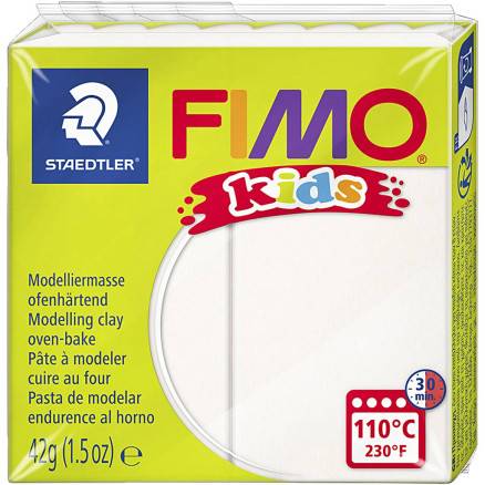 Fimo® Kids Ler Hvid 42 G