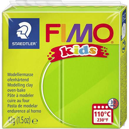 Fimoâ® Kids Ler, Lys Grøn, 42g/ 1 Pk. - Diverse
