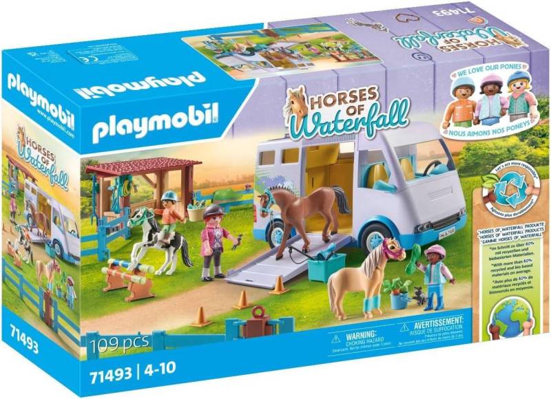 Playmobil Horses Of Waterfall Mobile Horse Riding School 71493