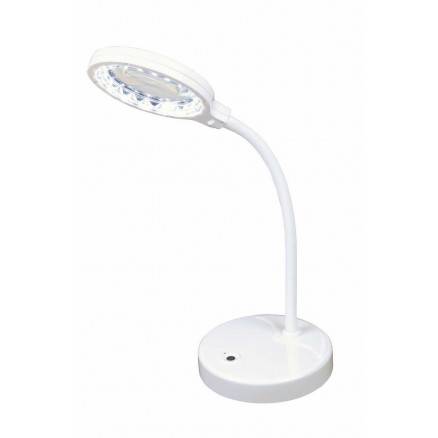 Kleiber Led Bordlampe Med Lup Hvid 28,5cm