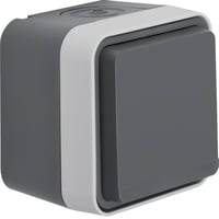 Udendrs Stikkontakt, Schuko Komplet, Gr, Ip55 - Berker W.1