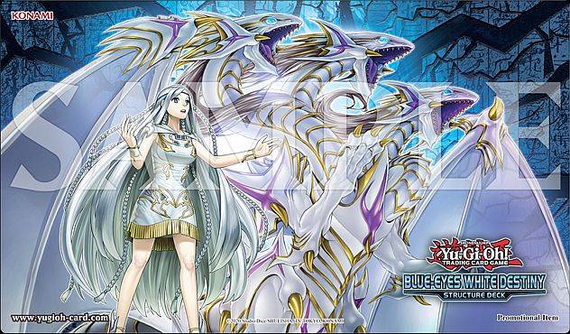 Yu-Gi-Oh! Spillemã¥tte (playmat) - Structure Deck: Blue-Eyes White Destiny - Release Celebration Playmat - !kort Tilbehã¸r