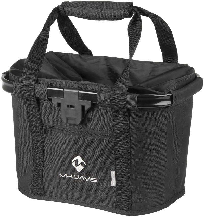 M-Wave Click On Foldbar Styrtaske, Sort(med Monterings Beslag)