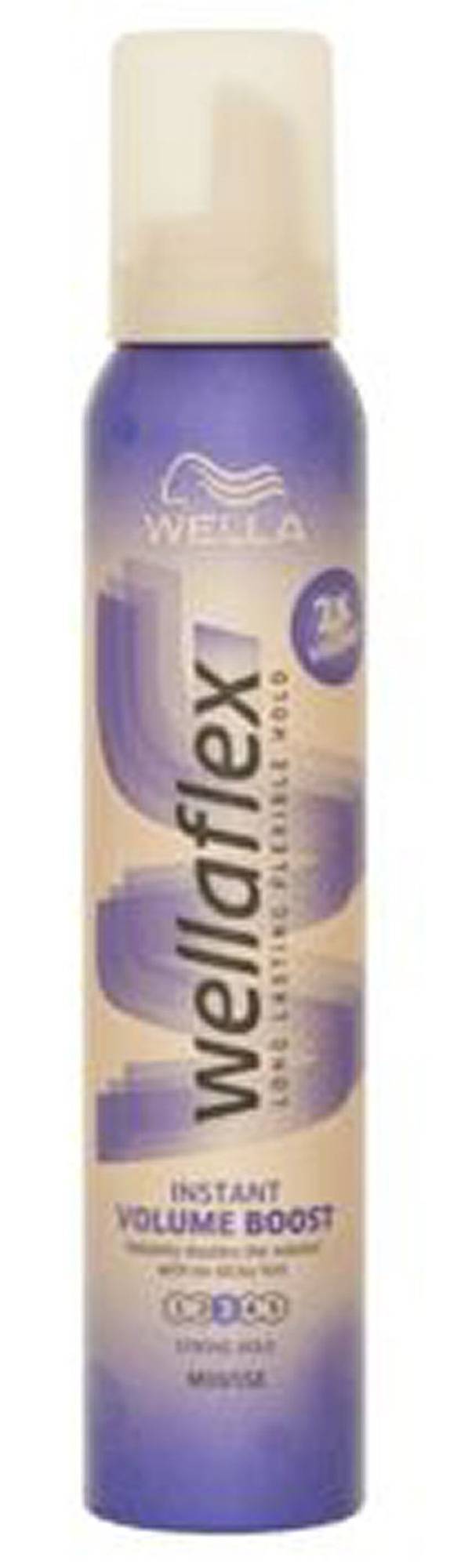 Wella Wellaflex Long Lasting Flexible Hold Instant Volume Boost Mousse 3 Strong Hold 200ml