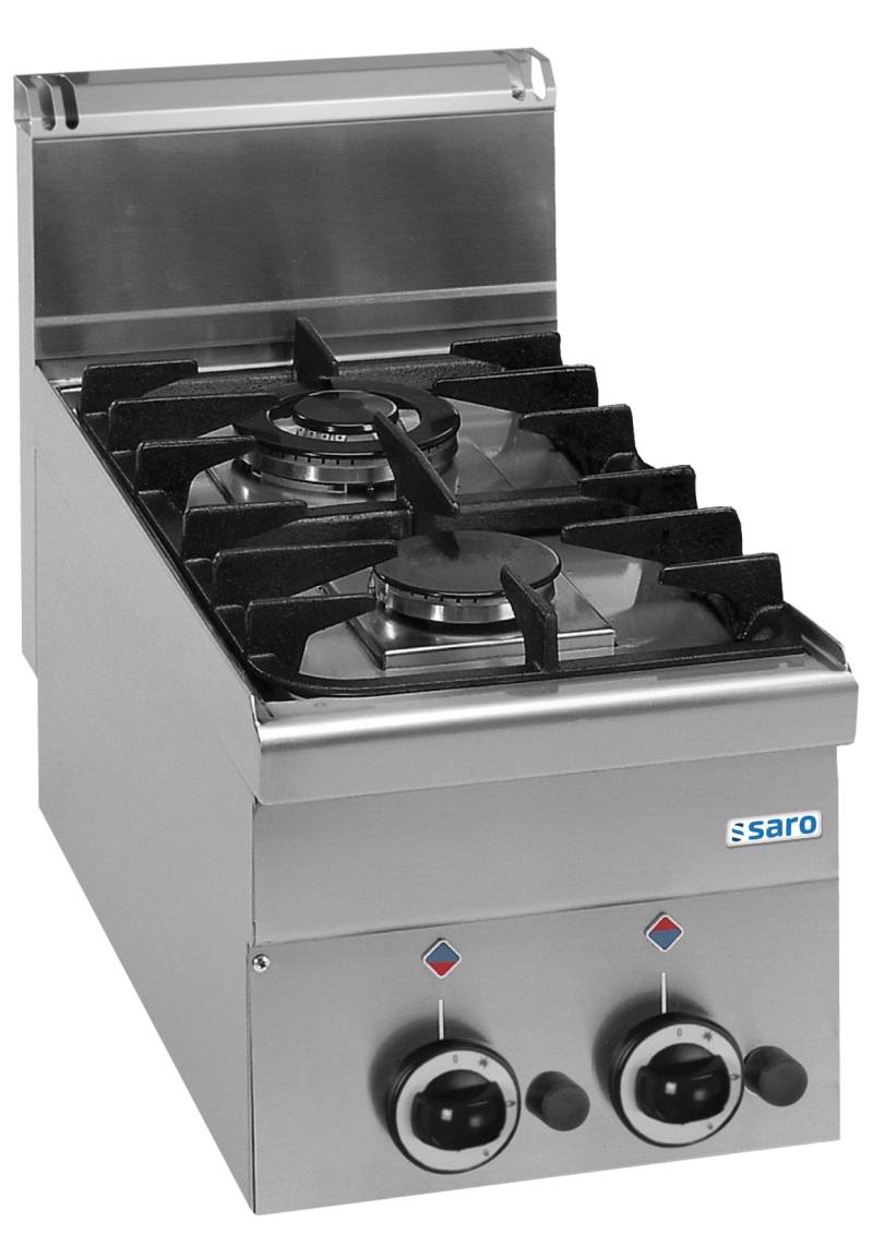 Saro Gaskomfur 2-Brænder Bordmodel - 600 Line Model G2s6