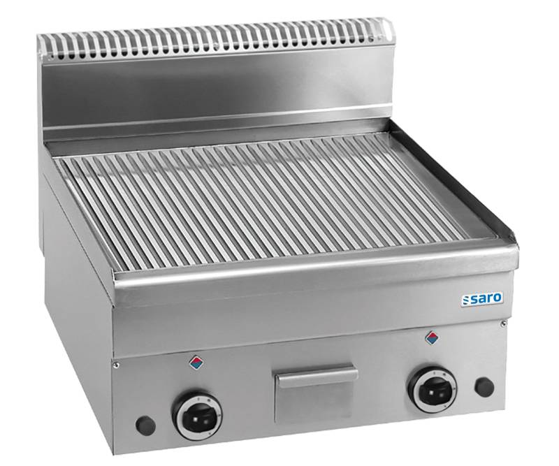 Saro Gasgrillplade Rillet Stegeplade 600x600 Model Gft66r