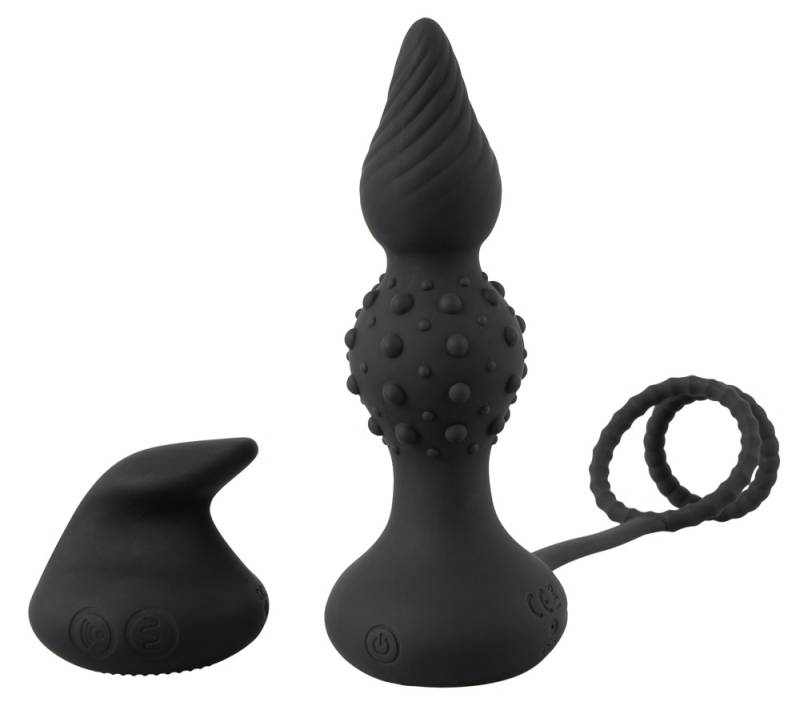 Analplug Med Penis- Og Testikelring - Rebel