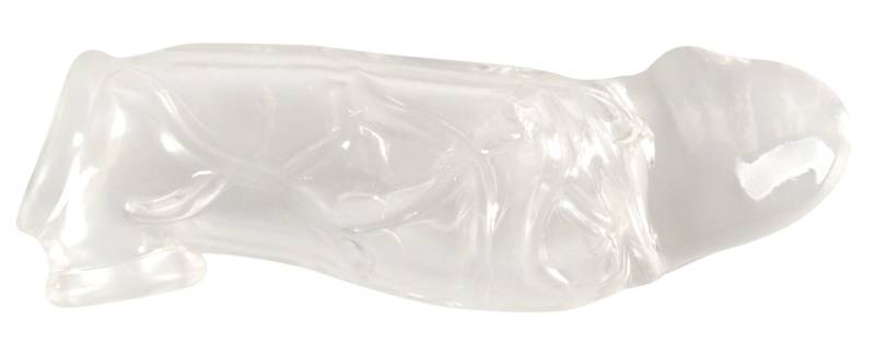 Penishylster Extension With Ball Ring Med Testikelring - Crystal