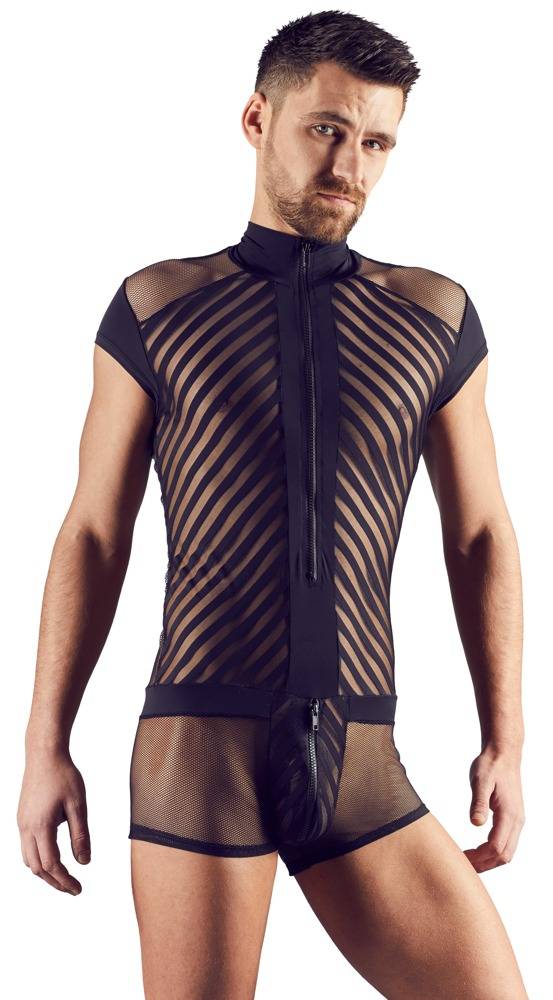 Svenjoyment Sort Playsuit Body Til Mænd - Xxl