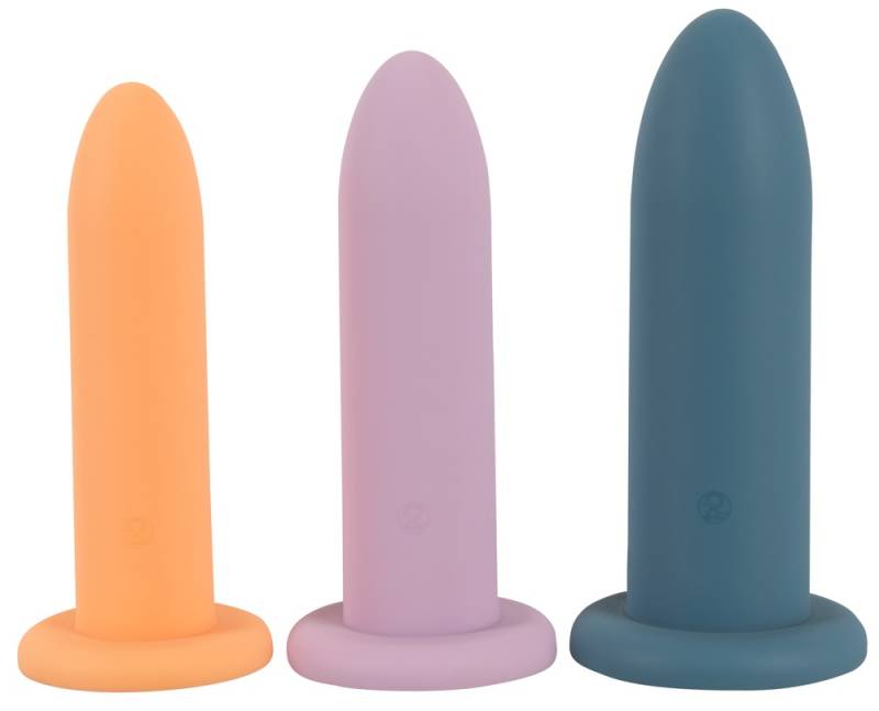 3-Delt Dildosæt "three In A Row", Forskellige Størrelser Og Vægte - You2toys