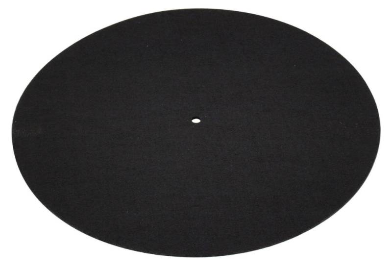 Slipmat Til Pladespiller - Mat Sort - Omnitronic