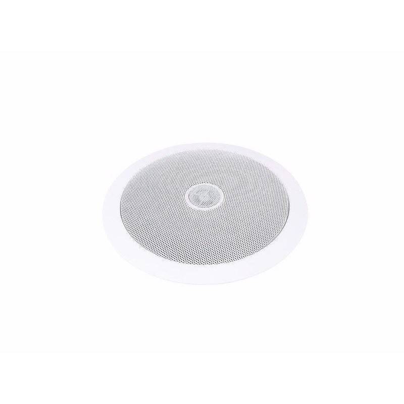 2-Vejs Indbygningshøjttaler 6". 100 Volt. 20 Watt. ø23 Cm. Hvid - Omnitronic