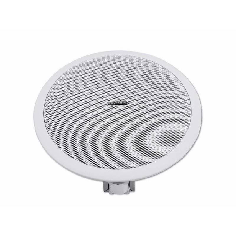 Indbygningshøjttaler 8". 100 Volt. 10 Watt. ø23 Cm. Hvid - Omnitronic