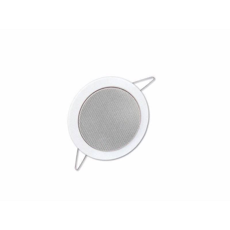 Indbygningshøjttaler 4". 100 Volt. 6 Watt. ø13,5 Cm. Hvid - Omnitronic