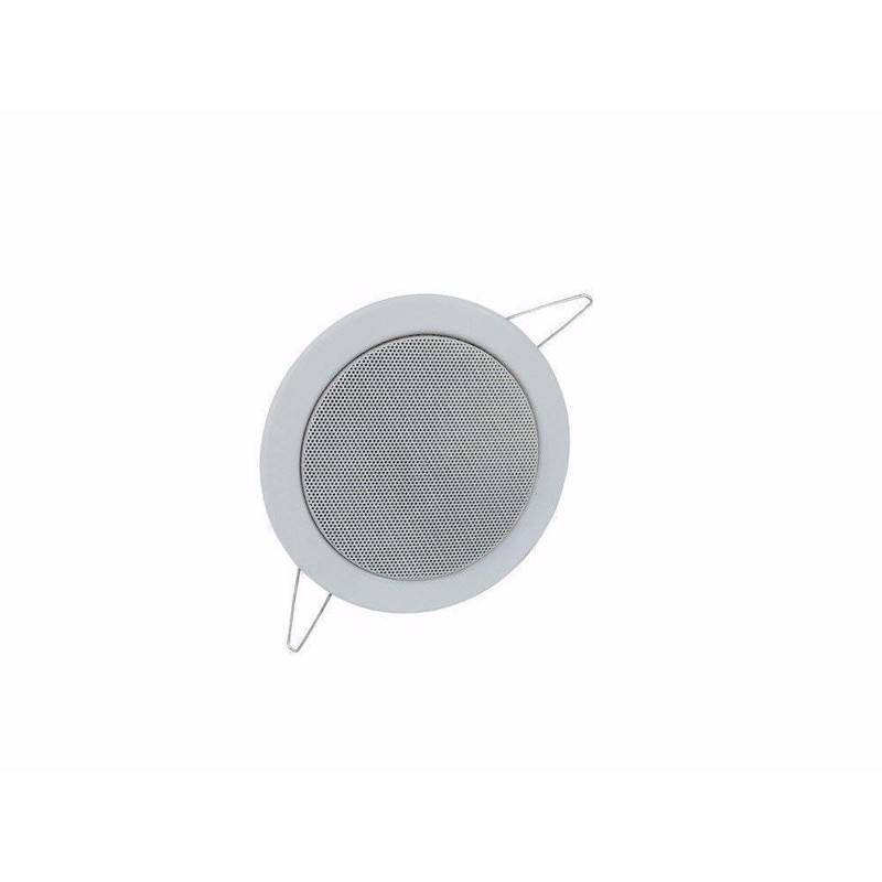 Indbygningshøjttaler 4". 100 Volt. 6 Watt. ø13,5 Cm. Sølv - Omnitronic