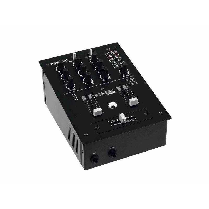 Omnitronic Pm-222. 2-Kanals Dj Mixer Med Crossfader