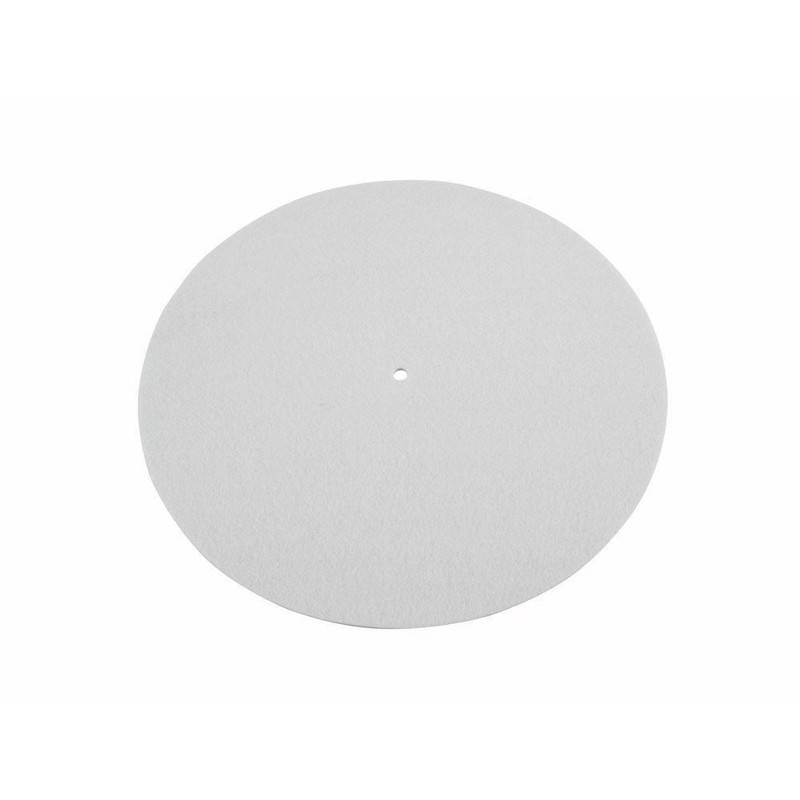 Slipmat Til Pladespiller - Neutral Hvid - Omnitronic