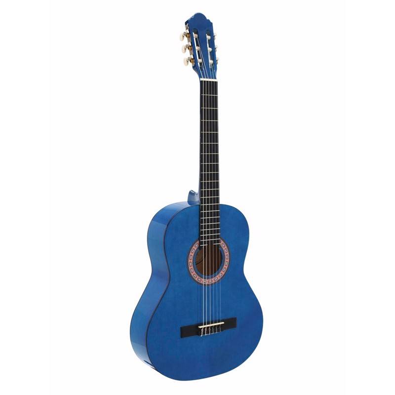 Klassisk Spansk Guitar. Dimavery Ac-303. Blå