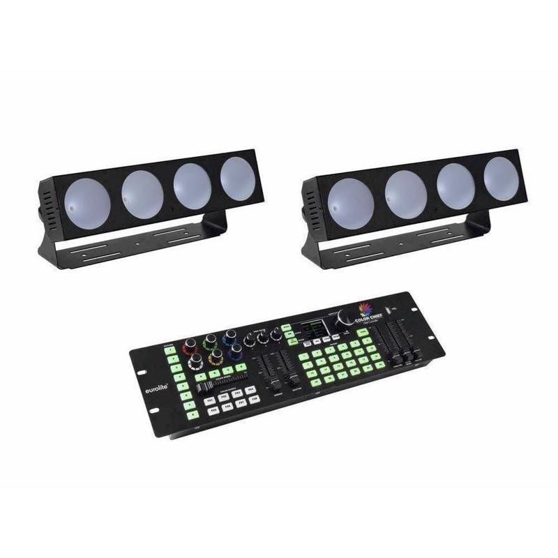 Eurolite Sæt: 2 X Led Cbb-4 + Dmx Led Color Chief Controller