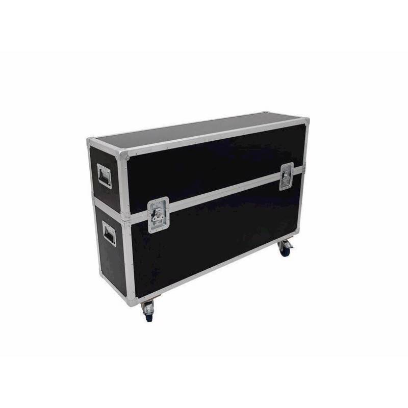 Flightcase Til 2 X Lcd Skærm Justerbar Fra 42" Til 50" - Roadinger