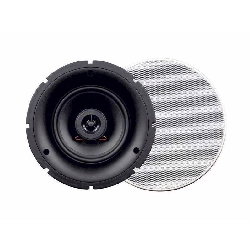 2-Vejs Indbygningshøjttaler 5,25". 100 Volt/ 8 Ohm. 12/25 Watt. ø20,2 Cm. Hvid - Omnitronic