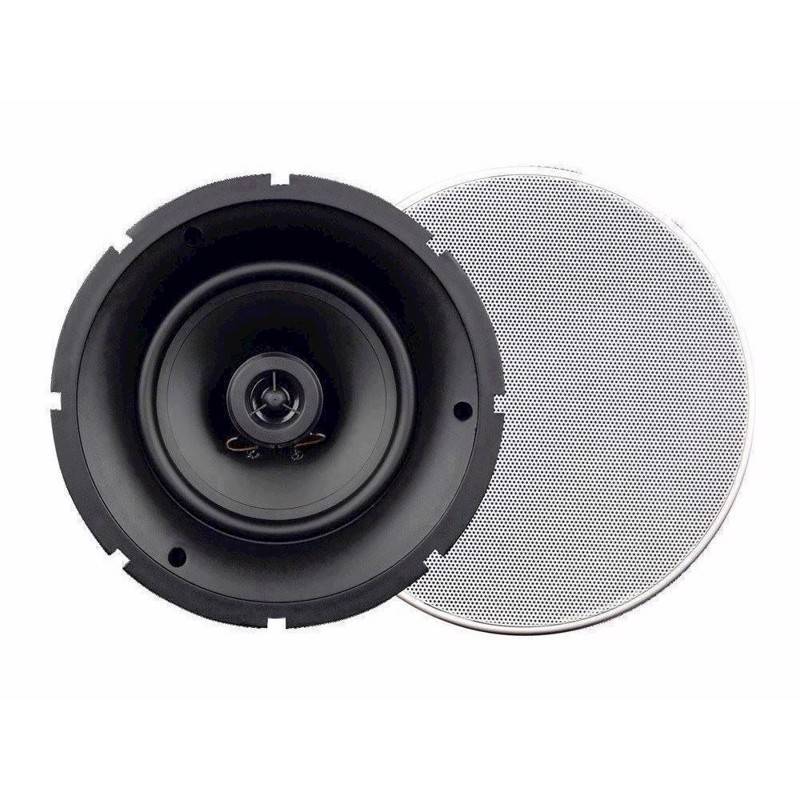 2-Vejs Indbygningshøjttaler 6,25". 100 Volt/ 8 Ohm. 20/35 Watt. ø23,2 Cm. Hvid - Omnitronic