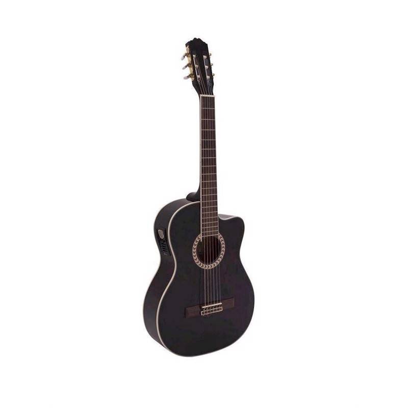 Klassisk Spansk Guitar. Dimavery Cn-600e. Sort