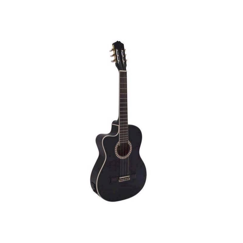 Klassisk Spansk Guitar. Dimavery Cn-600l. Sort