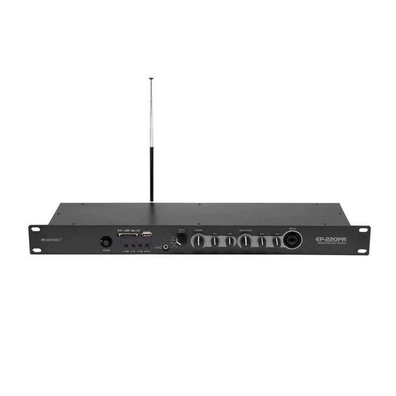 Omnitronic Ep-220pr Forforstærker Med Mp3-Afspiller Og Fm-Radio