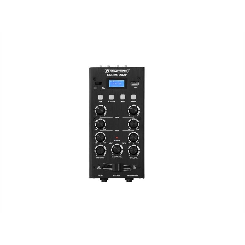 Omnitronic Gnome-202p. Mini Mixer M. Bluetooth & Mp3. Sort