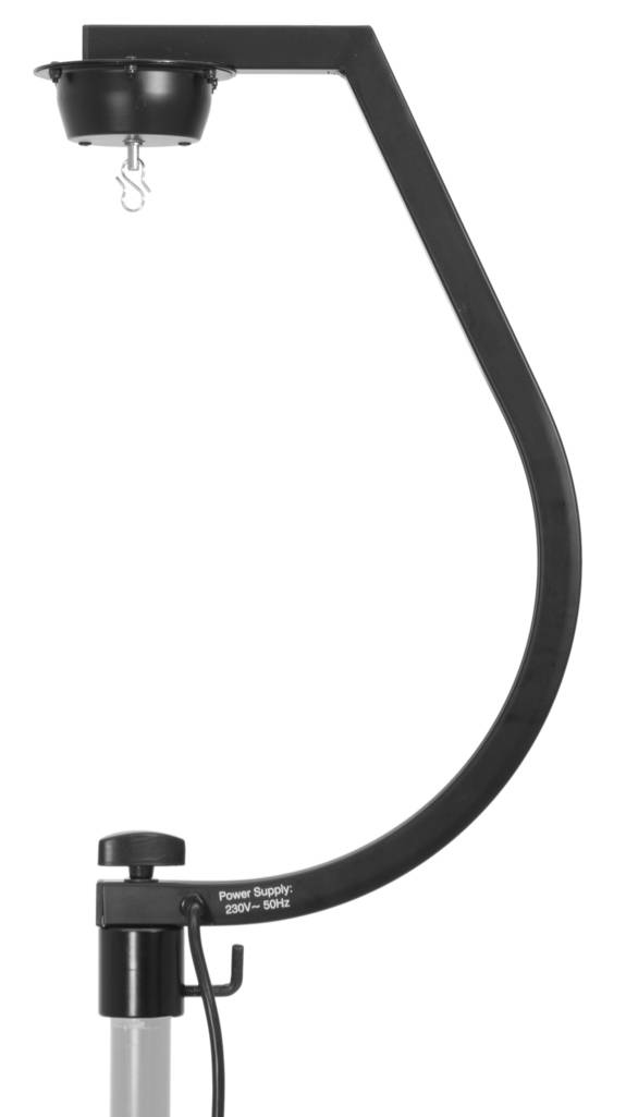 Spejlkugle Beslag Til Stativ. Med Motor. Max. 30 Cm. Sort - Eurolite
