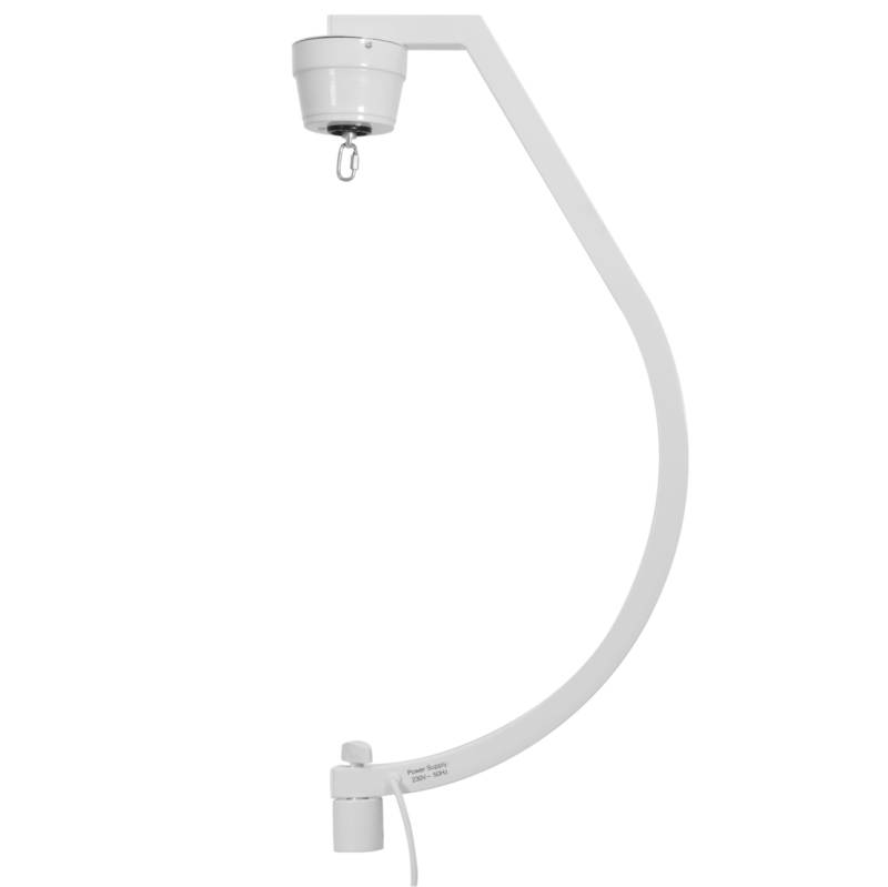 Spejlkugle Beslag Til Stativ. Med Motor. Max. 50 Cm. Hvid - Eurolite