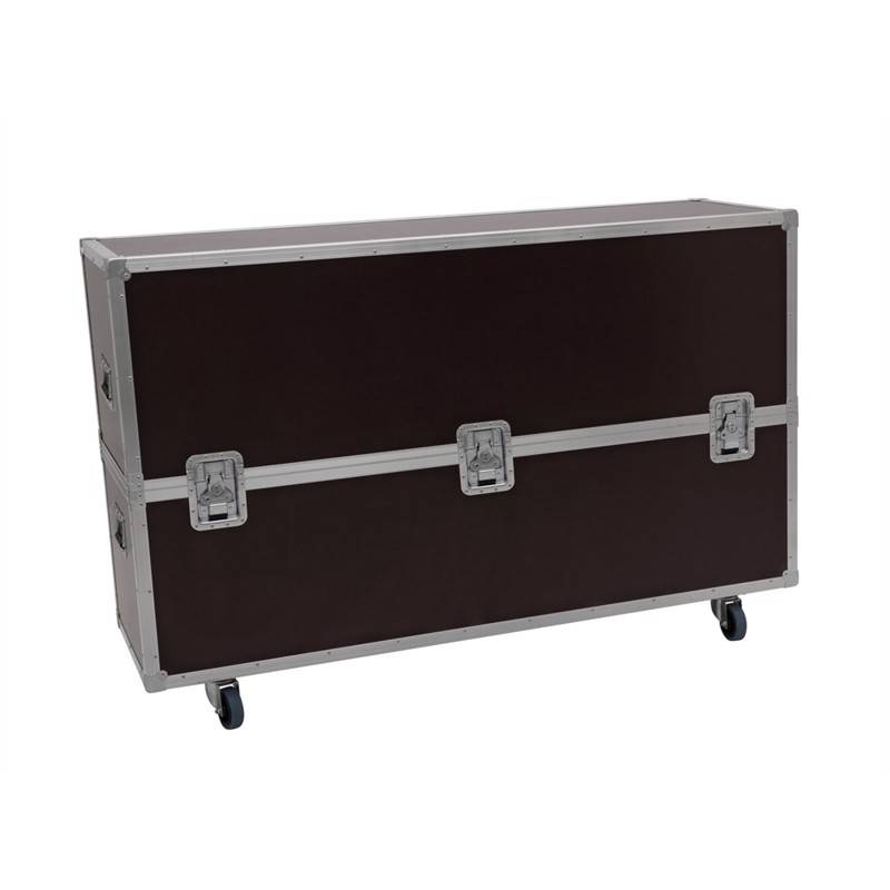 Flightcase Til 2 X Lcd Skærm. Justerbar Til Max. 75" - Roadinger