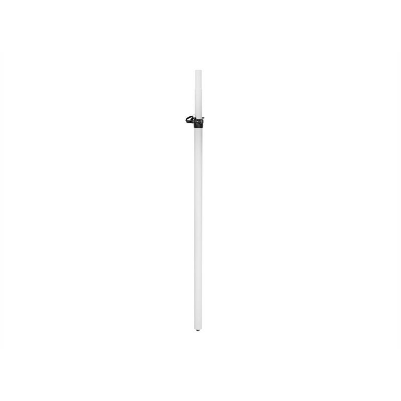 Hvidt Højttaler Mellemrør. 136-230 Cm. Max. 18 Kg . M20. Stål - Omnitronic