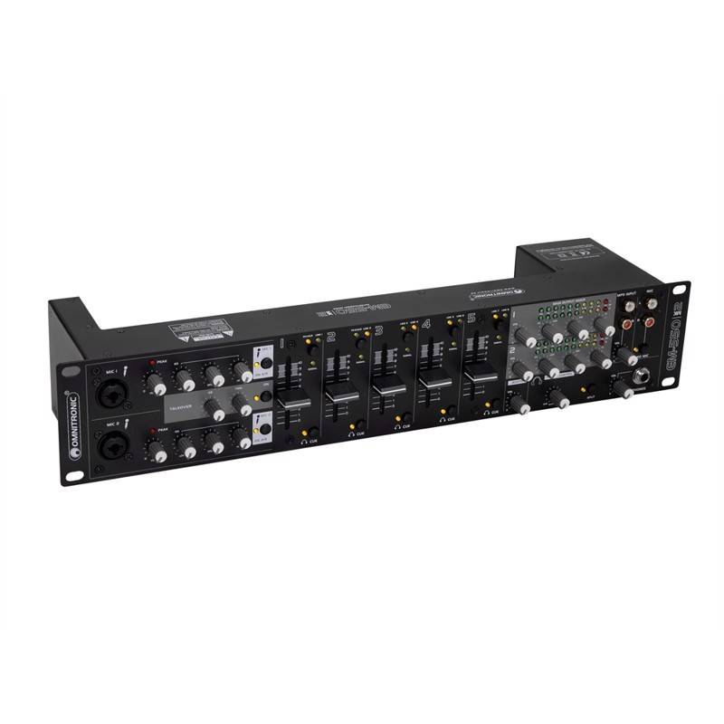 Omnitronic Em-550b Mk2 Entertainment Mixer 5+2-Channel Installation Mixer