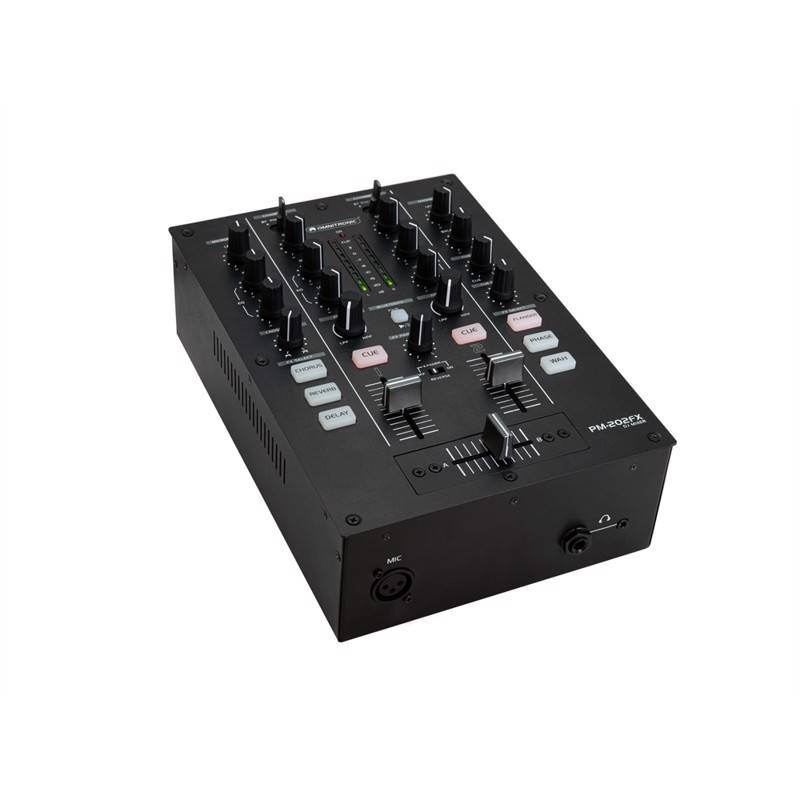 Omnitronic Pm-202fx 2-Kanals Dj Mixer Med Filter, Fx Og Bluetooth